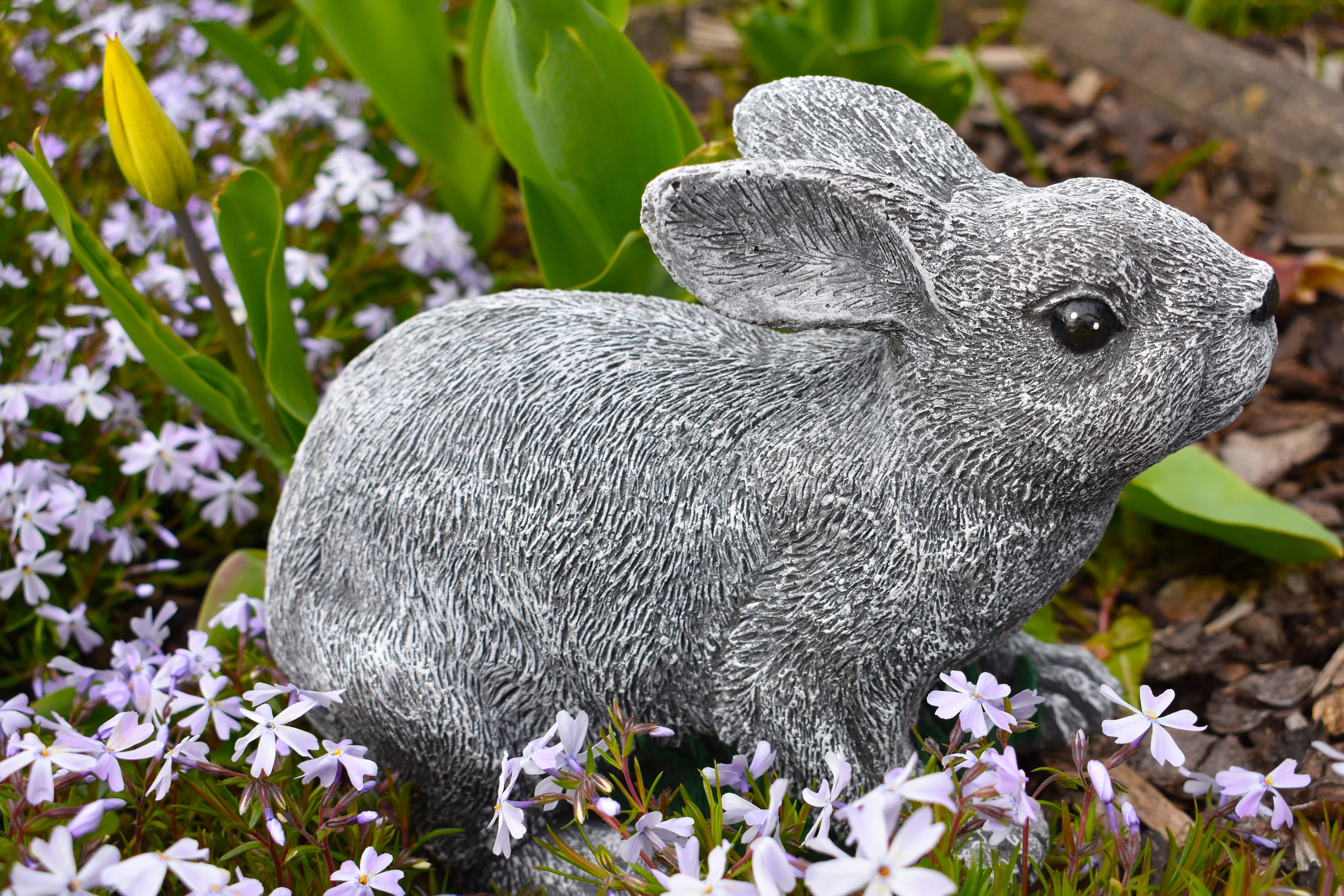 Kaninchen - lebensgroß "Felix" steinfigur Empalilu Steinguss